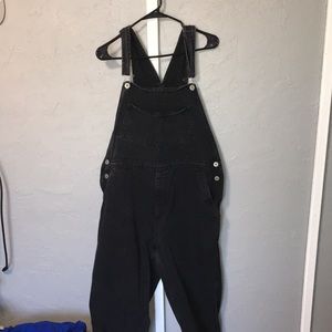 Cotton On brand, Size 10 US, Black denim overalls